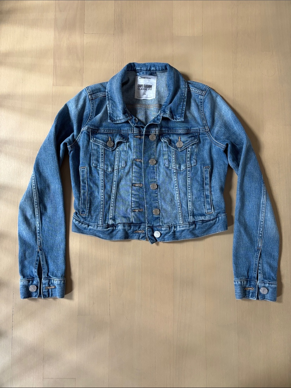 Garage Blue Denim Cropped Jean Jacket